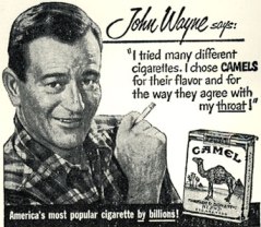 John Wayne Camel cigarette ad
