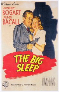 big sleep movie poster with bogart and bacall